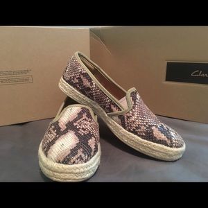 Clark’s Snake Skin Loafers
